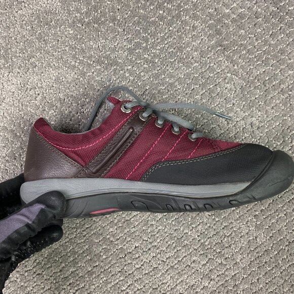 Keen Presidio Sport Mesh Waterproof Shoes Women's 9 Burgundy Hiking Outdoor - Picture 9 of 12